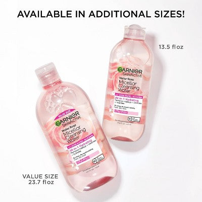Garnier SkinActive Water Rose Micellar Cleansing Water 23.7 fl oz - Imperfect Container
