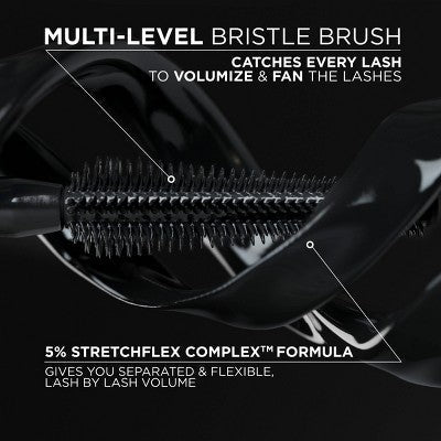 L'Oreal Paris Voluminous Panorama Volumizing and Lengthening Mascara 701 Blackest Black 0.33 fl oz - Imperfect Box