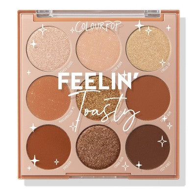 ColourPop 9-Pan Eyeshadow Makeup Palette Feelin' Toasty 0.3oz - Imperfect Box