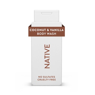 Native Body Wash Coconut Vanilla Sulfate Free 18 fl oz- Imperfect Container