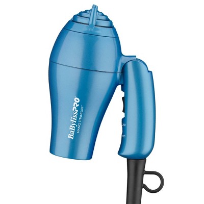 BaBylissPRO Nano Titanium Travel Hair Dryer - Blue - 1000W