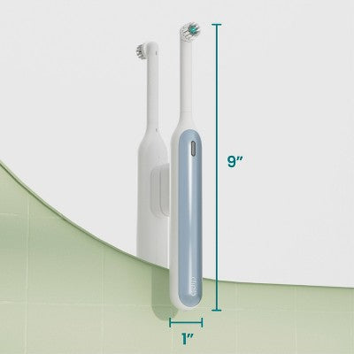 quip Rev Oscillating Rechargeable Electric Toothbrush White/Blue - Imperfect Box