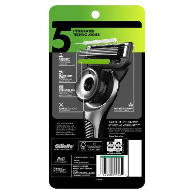 GilletteLabs Value Pack Razor Handle + 5 Blade Refills - Missing Box