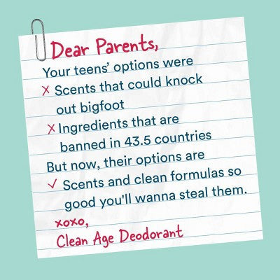 Clean Age Cedar & Sea Salt AHA Solid Deodorant for Teens 2.25oz - Imperfect Container