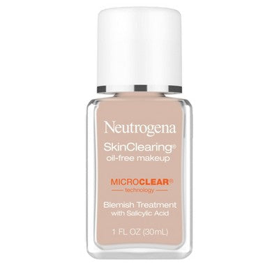 Neutrogena Skin Clearing Liquid Foundation 20 Natural Ivory 1 fl oz - Imperfect Container
