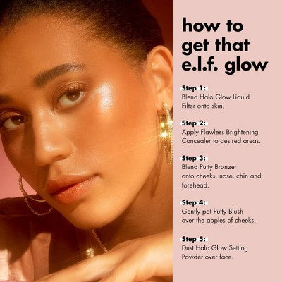 e.l.f. Halo Glow Liquid Filter Highlighter 1 Fair 1.06 fl oz - New