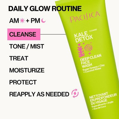 Pacifica Kale Detox Deep Cleansing Face Wash Scented 5 fl oz - New