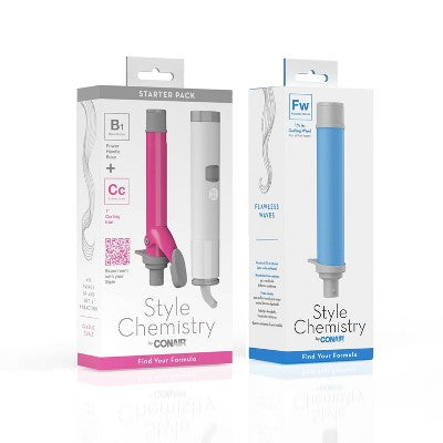 Conair Style Chemistry Curling Wand Attachment Sky Blue - Imperfect Box