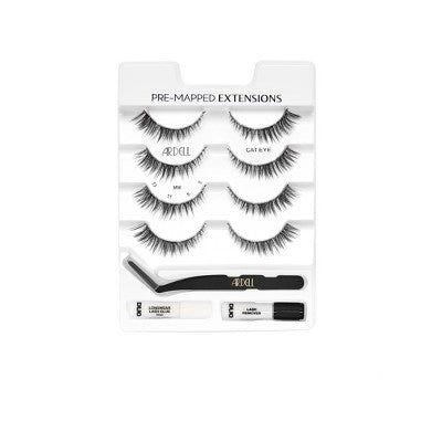 Ardell Pre-Mapped Extensions Cat Eye False Eyelashes 4ct - New