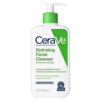 CeraVe Hydrating Face Wash-Hyaluronic Acid and Glycerin 12 fl oz - New