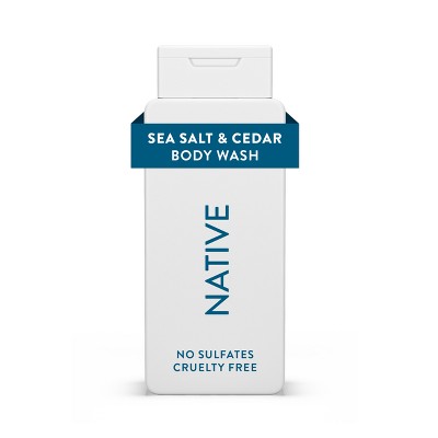 Native Body Wash for Men & Women Sea Salt & Cedar 18 fl oz - Imperfect Container