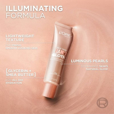 L'Oreal Paris True Match Lumi Glotion Natural Glow Enhancer 901 Fair Glow  1.35 fl oz - Imperfect Container