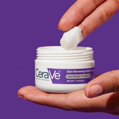 CeraVe Skin Renewing Night Cream Face Moisturizer 1.7 fl oz - Missing Box