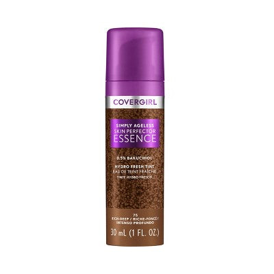 COVERGIRL Simply Ageless Skin Perfector Essence Foundation 75 Rich Deep 1 fl oz - New