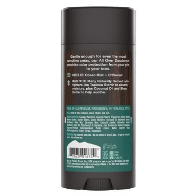 Every Man Jack All Over Solid Deodorant Coastal Surf - 2.6oz