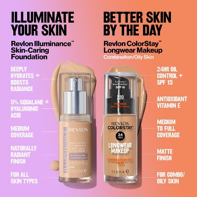 Revlon Illuminance Skin-Caring Foundation Buff Beige 1 fl oz - New