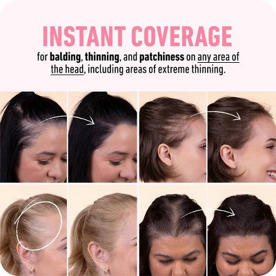 BOLDIFY Root Touch Up Powder with Brush, Covers Thinning Hair & Grays, Water-Resistant Light Blonde - Imperfect Box