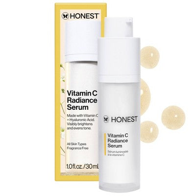 Honest Beauty Vitamin C Radiance Serum with Hyaluronic Acid 1 fl oz - Imperfect Box