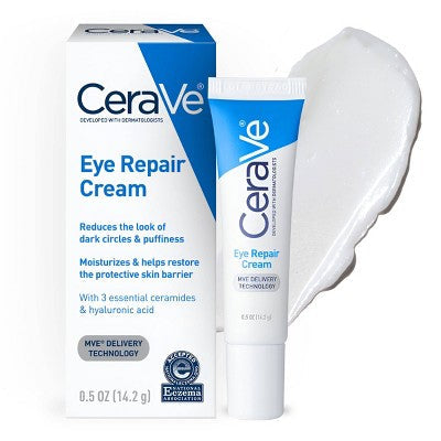 CeraVe Under Eye Cream Repair for Dark Circles and Puffiness .5oz - Missing Box