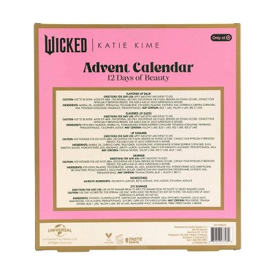 Centric Beauty LLC Wicked Cosmetic Set Wicked 12 Days of Beauty Advent Calendar - New