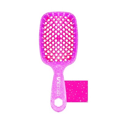 UNbrush Detangler Hair Brush Glitter Rose Quartz - Imperfect Boxt