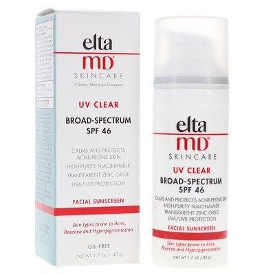 EltaMD UV Clear Broad-Spectrum SPF 46 Facial Sunscreen 1.7 oz - Imperfect Box