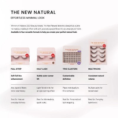KISS Products The New Natural False Eyelashes Pearl Earring 4ct - Imperfect Box