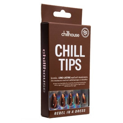 Chillhouse Chill Tips Fake Nails Design Studio Rebel in a Dress 24ct - Imperfect Box