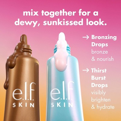 e.l.f. SKIN The Hottest Drops Duo Bronzing Drops & Holy Hydration 2ct/0.33oz - Imperfect Box