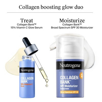Neutrogena Collagen Bank 15% Vitamin C Glow + Tone Booster Serum 0.5 fl oz - Imperfect Box