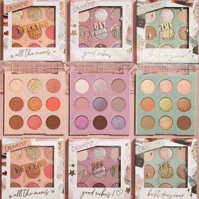 ColourPop 9-Pan Eyeshadow Makeup Palette Feelin' Toasty 0.3oz - Imperfect Box