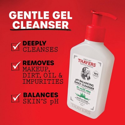 Thayers Natural Remedies pH Balancing Gentle Face Wash with Aloe Vera 8 fl oz - New