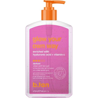 b.tan Glow Your Own Way Self Tanner 16 fl oz - New