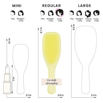 Tangle Teezer Plant Brush Naturally Curly Detangling Hair Brush - Imperfect Box