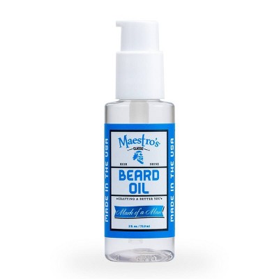 Maestro's Classic Mark of a Man Aromatic Beard Oil 2 fl oz - Missing Lid