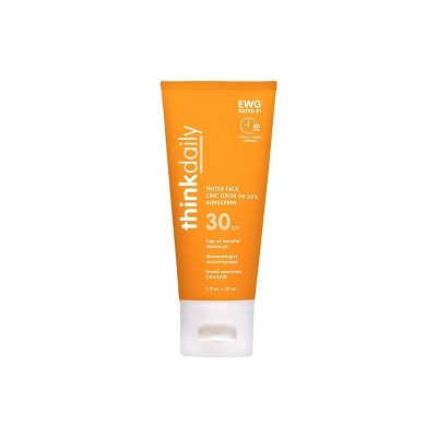 thinksport Mineral Sunscreen EveryDay Face SPF 30 2 fl oz - Imperfect Container