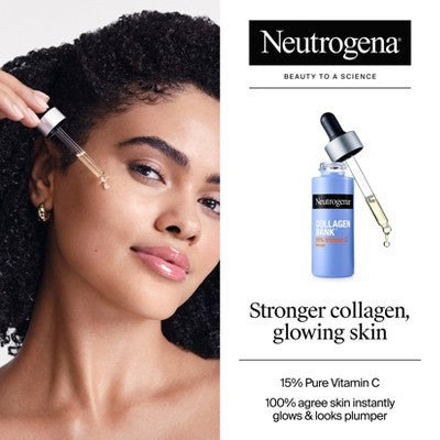 Neutrogena Collagen Bank 15% Vitamin C Glow + Tone Booster Serum 0.5 fl oz - Imperfect Box