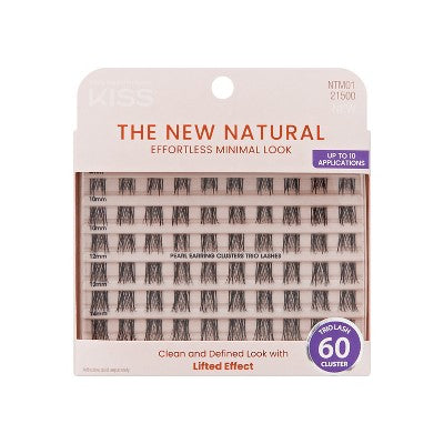 KISS Products The New Natural Trio Multipack False Eyelashes 60ct - Imperfect Box
