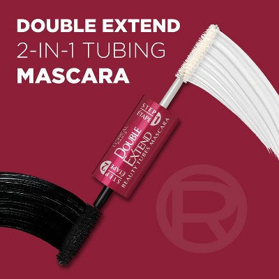 L'Oreal Paris Double Extend Beauty Tubes Lengthening Mascara; Basecoat 570 Black 0.33 fl oz - New