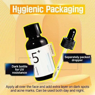 numbuzin No.5+ Glutathione Vitamin Concentrated Face Serum Travel Size 1.01 fl oz - Imperfect Box