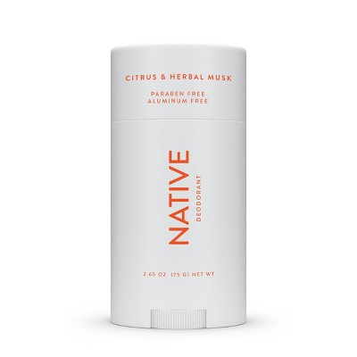 Native Solid Deodorant for Men & Women Citrus & Herbal Musk 2.65oz - Imperfect Container