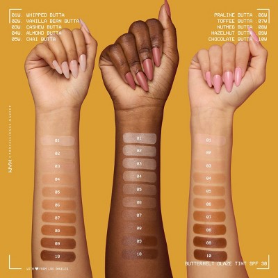 NYX Professional Makeup Buttermelt Glaze Skin Tint SPF 30 Almond Butta 1.01 fl oz - Imperfect Container