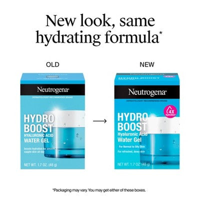 Neutrogena Hydro Boost Water Face Gel for Normal to Oily Skin 1.7oz - Imperfect Box