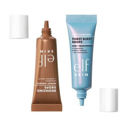 e.l.f. SKIN The Hottest Drops Duo Bronzing Drops & Holy Hydration 2ct/0.33oz - Imperfect Box