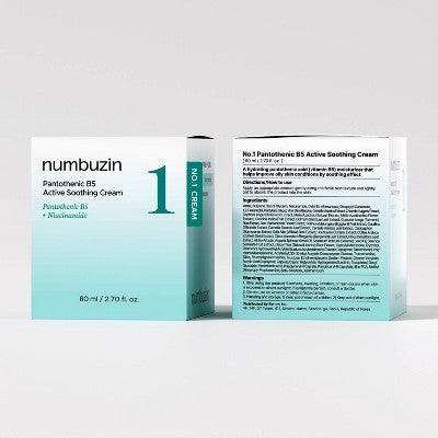 numbuzin No.1 Pantothenic B5 Active Soothing Face Cream 2.7 fl oz - Imperfect Box