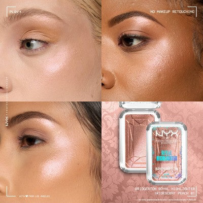 NYX Professional Makeup Bridgerton Royal Highlighter Buttermelt Iridescent Peach 0.17oz - New