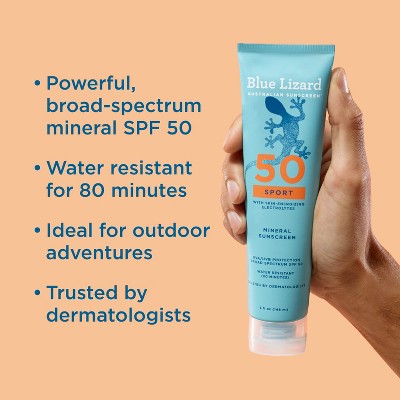 Blue Lizard Australian Sunscreen Sport Lotion SPF50 5 fl oz - Imperfect Container