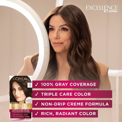 L'Oreal Paris Excellence Triple Protection Permanent Hair Color - 6.3 fl oz - 8.5A Champagne Blonde - 1 Kit