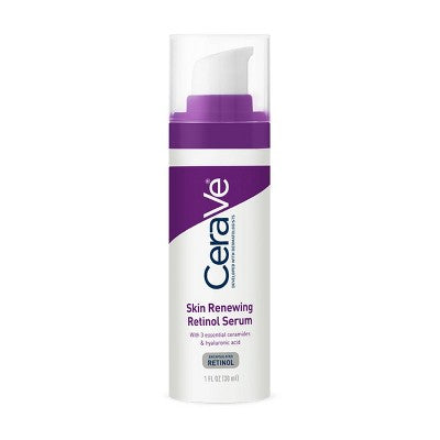 CeraVe Skin Renewing Retinol Face Serum for Fine Lines and Wrinkles 1oz - Imperfect Box