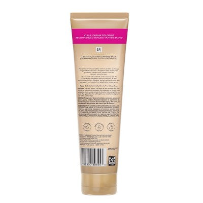 Jergens Natural Glow Brightening Daily Moisturizer + Self Tanner Tanning Lotion 10 fl oz - Imperfect Container